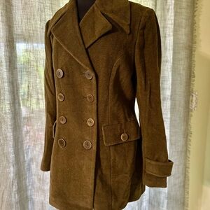 Alpaca 111 dark green Coat